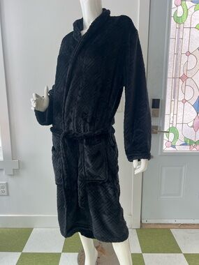 Perry Ellis Portfolio Men’s Bathrobe.Soft Plush Spa Lounge Robe size M/L